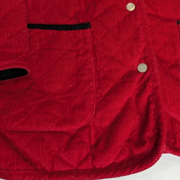 Denim&Co Reversible Quilted Corduroy Riding Jacket - Picture 4 of 14